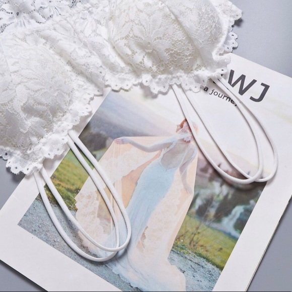 Lace Bralette White - Picture 4 of 7